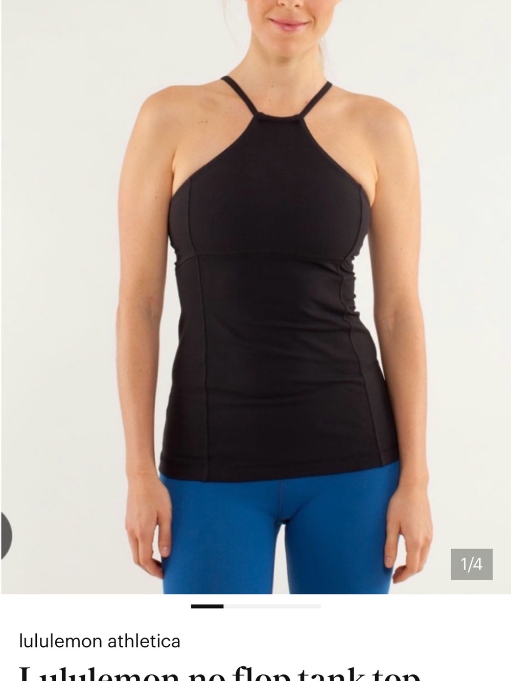 lululemon athletica Black High-Neck Slim Tank